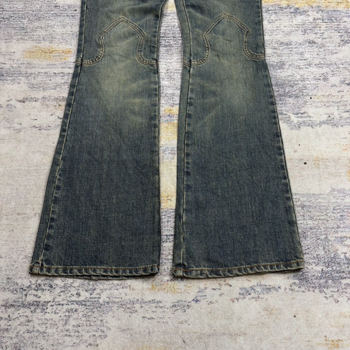 Tornado Mart Vintage 90s Guess fleur knee lace up flared jeans Size US 27 - 5 Thumbnail