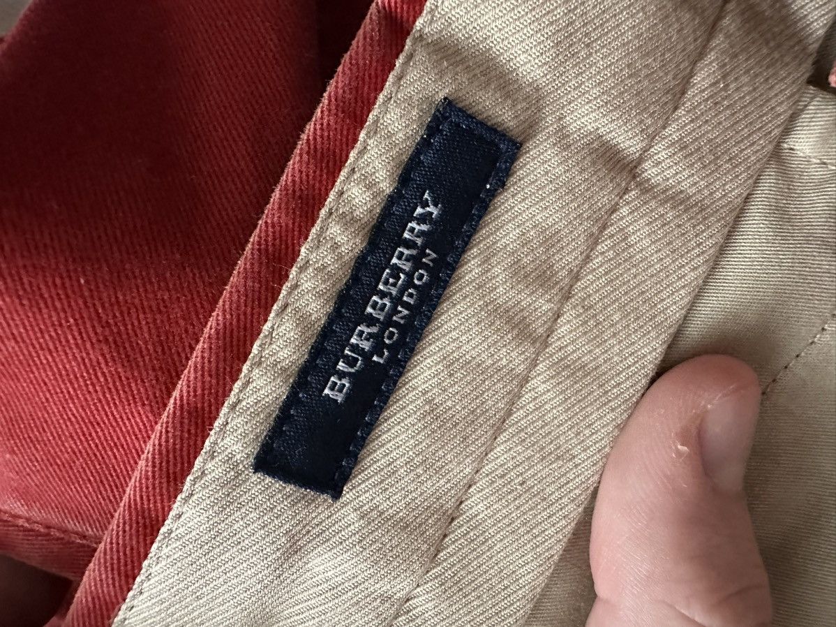 Burberry Burberry London Bright Red Pleated Chino Pants Vintage y2k Size US 38 / EU 54 - 6 Thumbnail