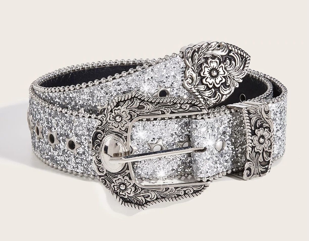 Designer × Japanese Brand Vintage punk rock unisex star studded rivet western belt Size ONE SIZE - 4 Thumbnail