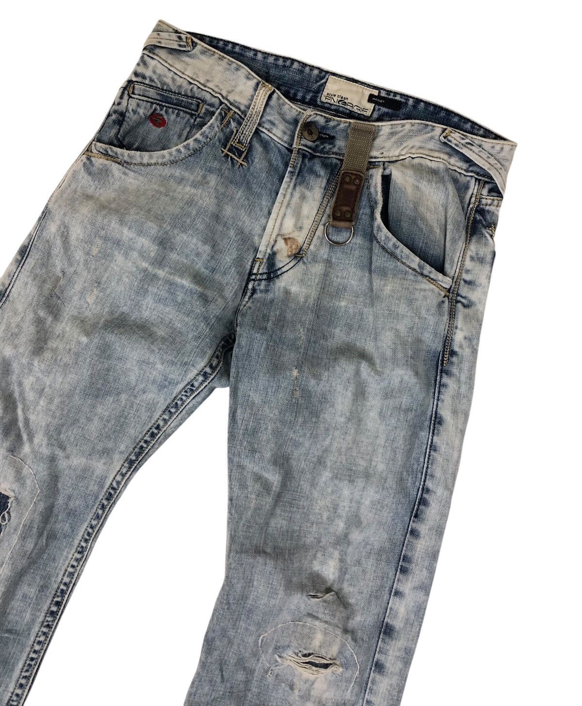 Energie Energie Distressed Ripped Denim Style Clash Jeans Size US 32 / EU 48 - 6 Thumbnail