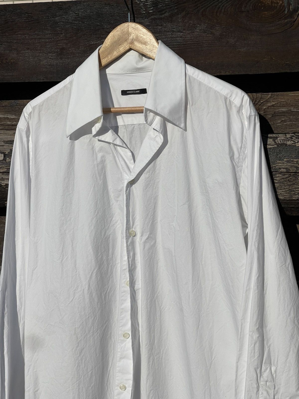 Versace Versace Classic white button shirt Size US L / EU 52-54 / 3 - 4 Thumbnail
