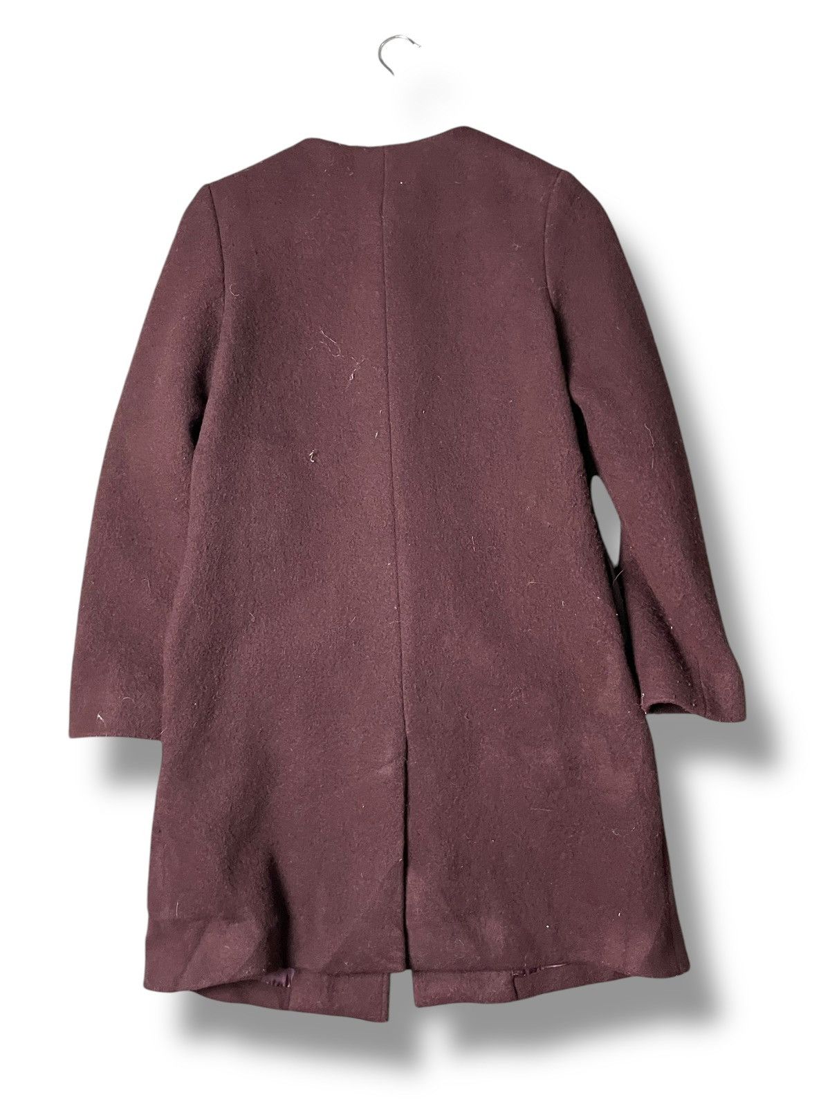 A.P.C. × Japanese Brand × Vintage A.P.C. Rue Madame Paris Collarless Wool Coat (90) Size US XXS / EU 40 - 7 Thumbnail
