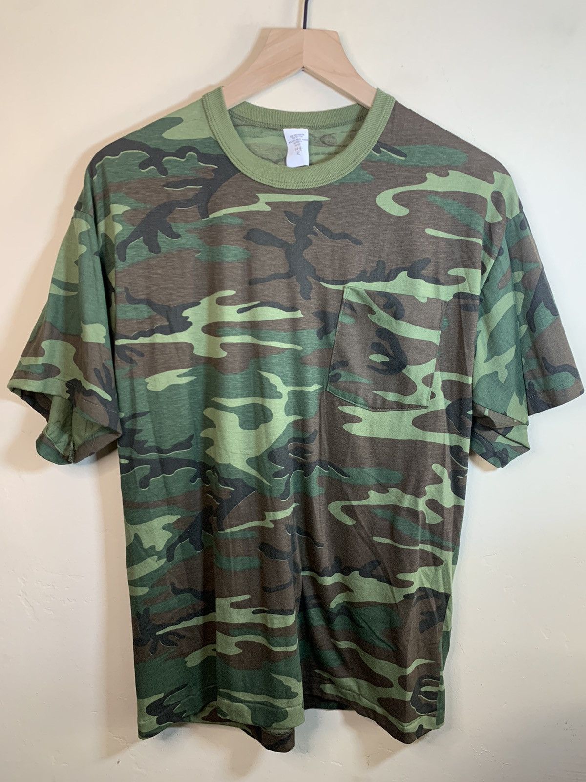 Vintage RARE* Vintage 70’s Camo Camoflage Single Stitch Pocket Shirt Size US XL / EU 56 / 4 - 1 Thumbnail