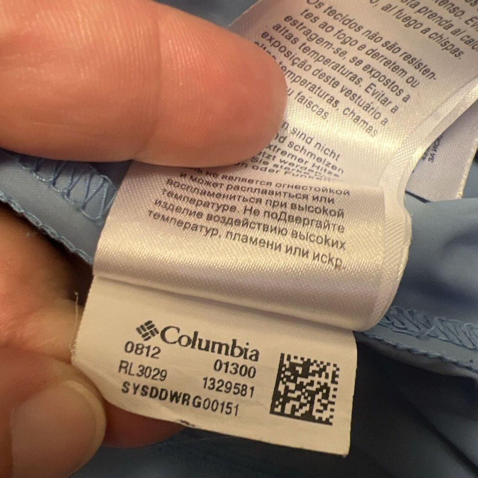 Columbia Columbia Jacket Men's M Full Zip Up Hooded Packable Blue Size US M / EU 48-50 / 2 - 7 Thumbnail