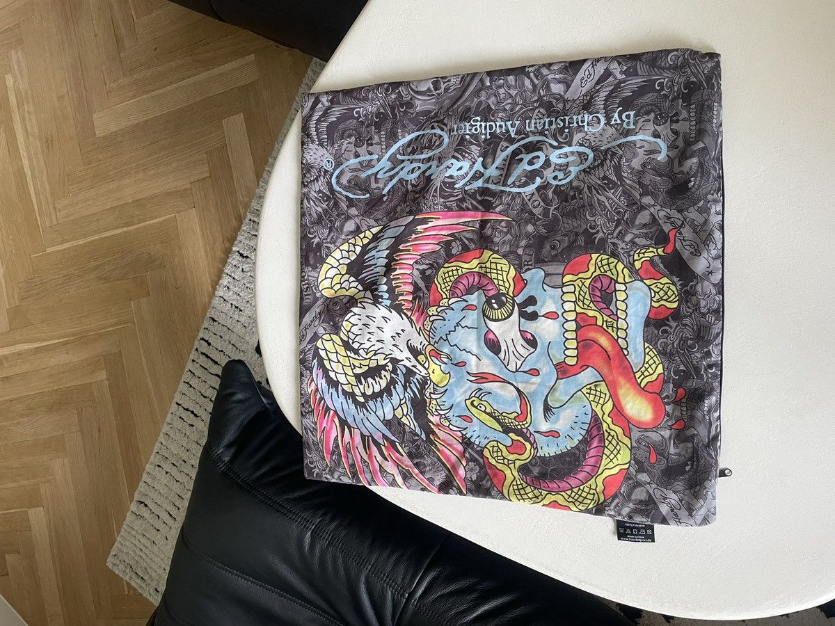 Ed Hardy Ed Hardy by Christian Audigier Pillowcase Y2k Vintage Tattoo Size ONE SIZE - 3 Thumbnail