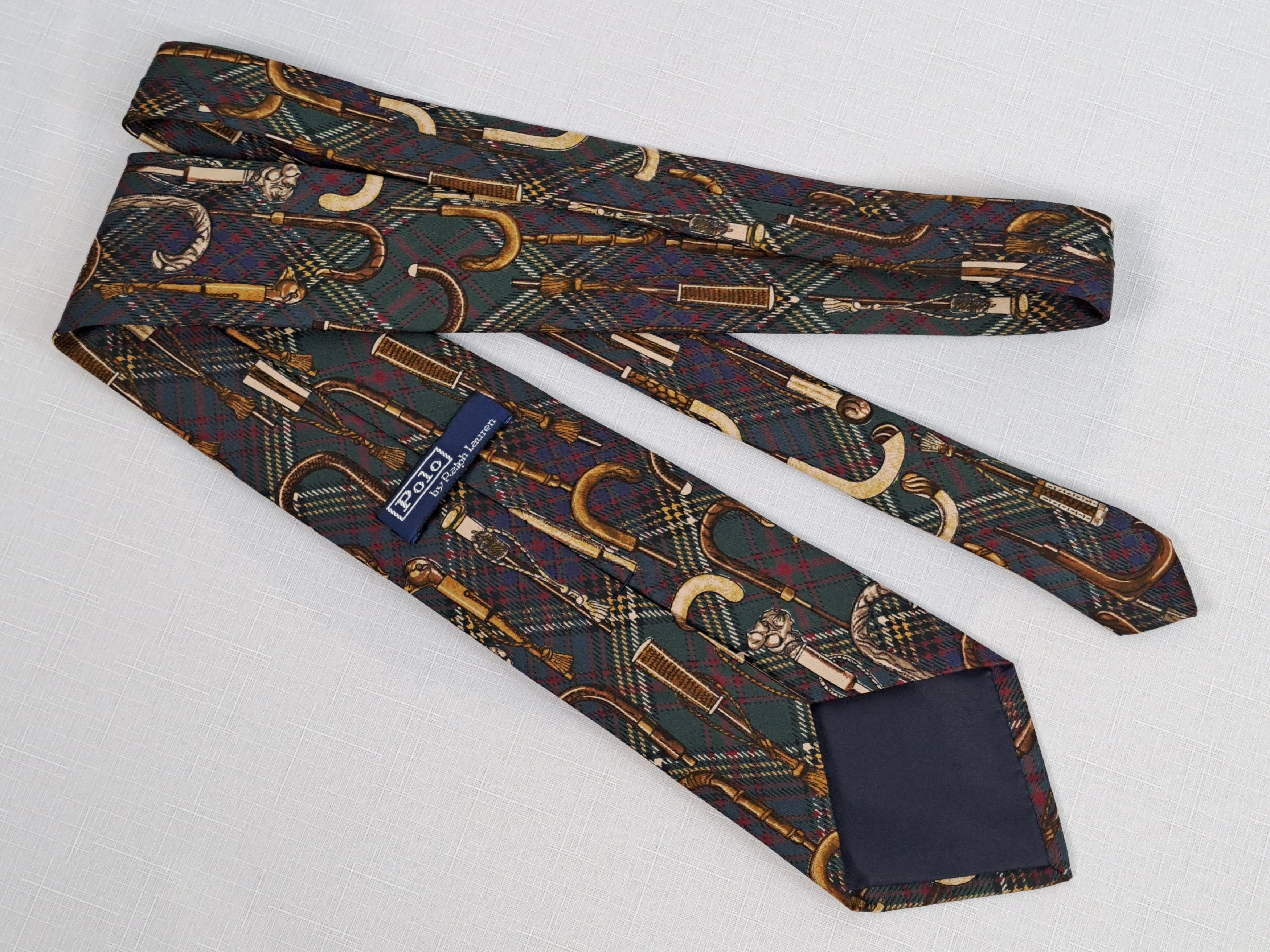 Polo Ralph Lauren Polo Ralph Lauren cane print silk tie. Size ONE SIZE - 4 Thumbnail