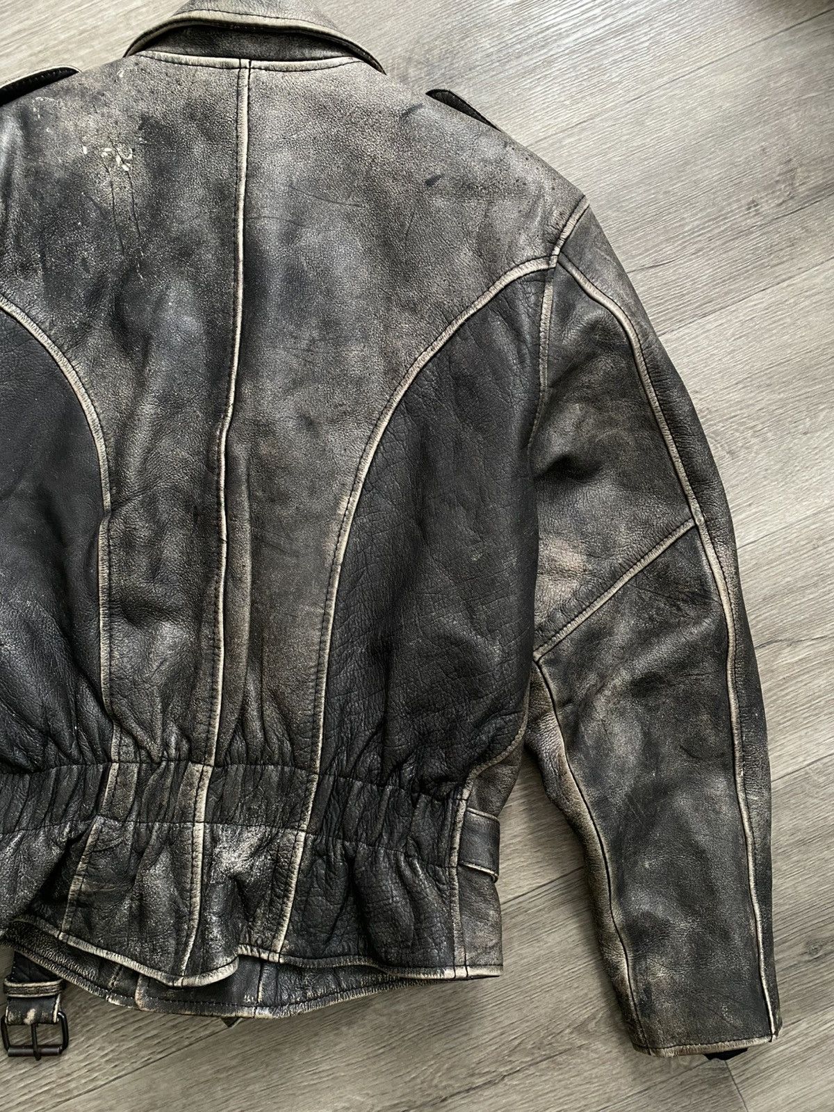Japanese Brand × Vintage 🫧Vintage leather jacket Y2K Size US L / EU 52-54 / 3 - 8 Thumbnail