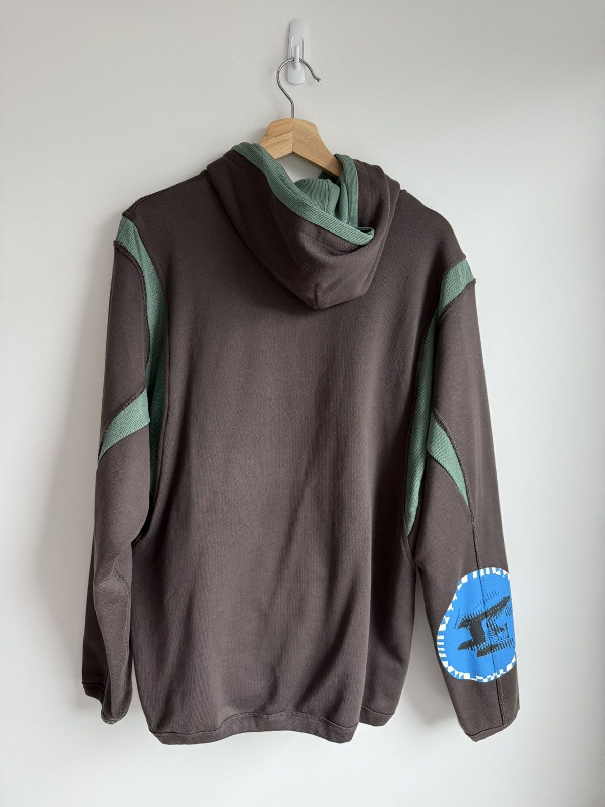 Kiko Kostadinov 00082020 TULCEA CONTRAST HOODIE BROWN Size US S / EU 44-46 / 1 - 4 Thumbnail