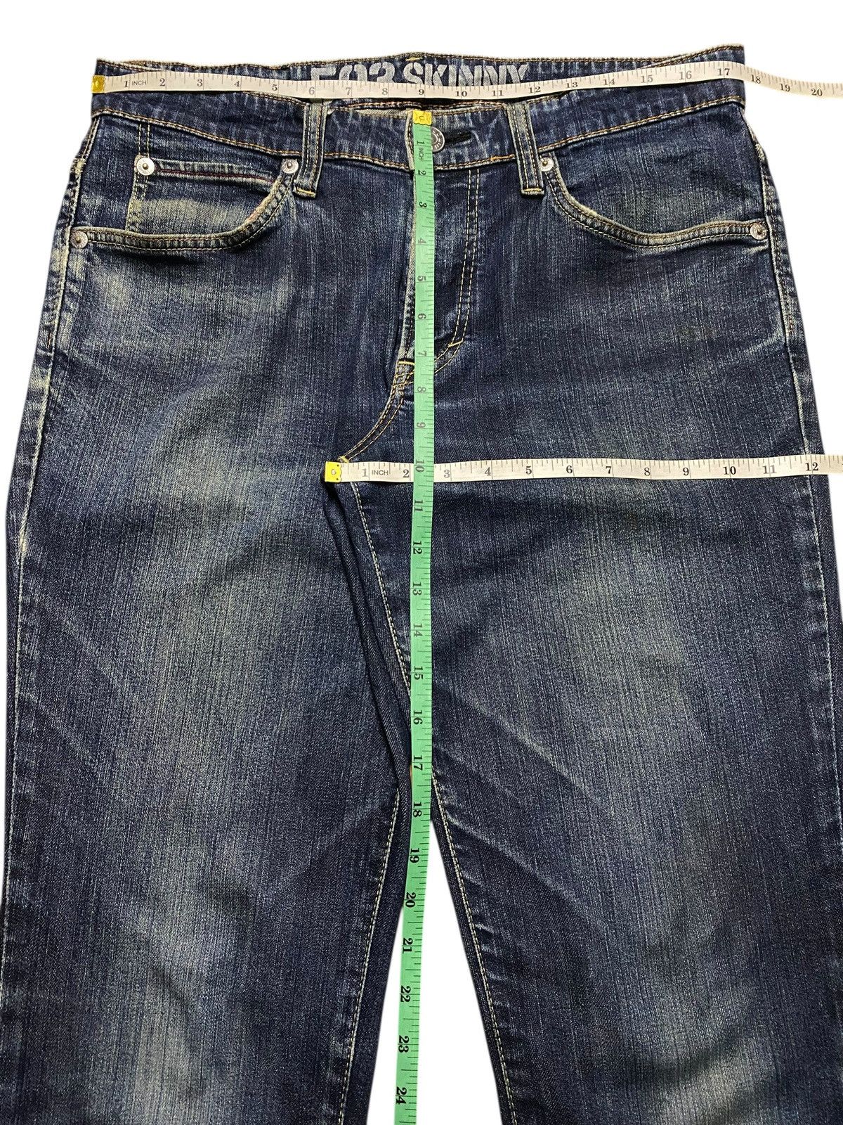 Edwin Vintage Japanese Brand Edwin Faded Wash Skinny Jeans Size US 35 - 11 Thumbnail