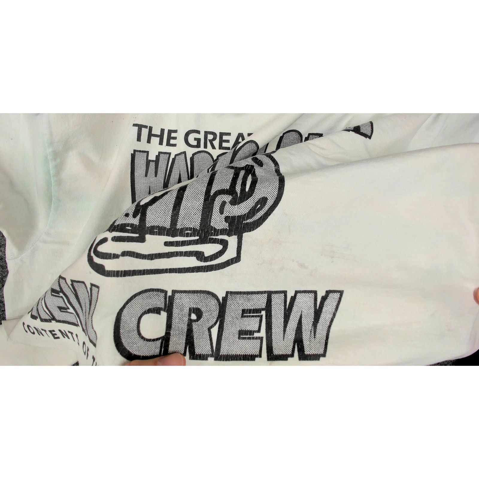 Fruit Of The Loom VTG 1992 Boxy Cropped Bootleg Tom & Jerry "Brew Crew" Tee Size XL / US 12-14 / IT 48-50 - 8 Thumbnail