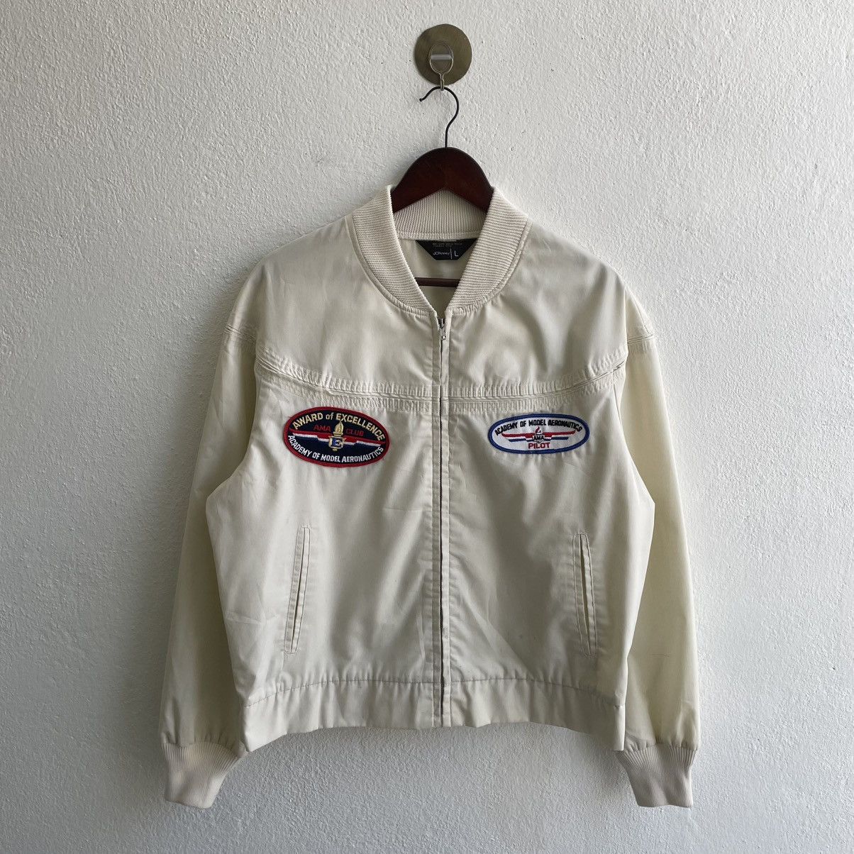 JCPenney Vintage 70's JC Penny Academy of Model Aeronautics Jacket Size US L / EU 52-54 / 3 - 1 Thumbnail