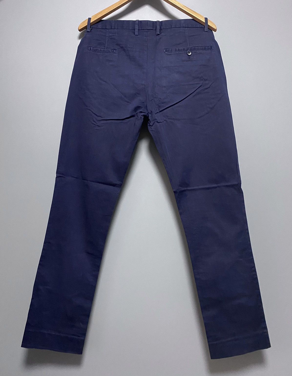Acne Studios Acne Studios Max Satin SS14 Dyed Navy Chino Pants Trousers Size US 30 / EU 46 - 4 Thumbnail