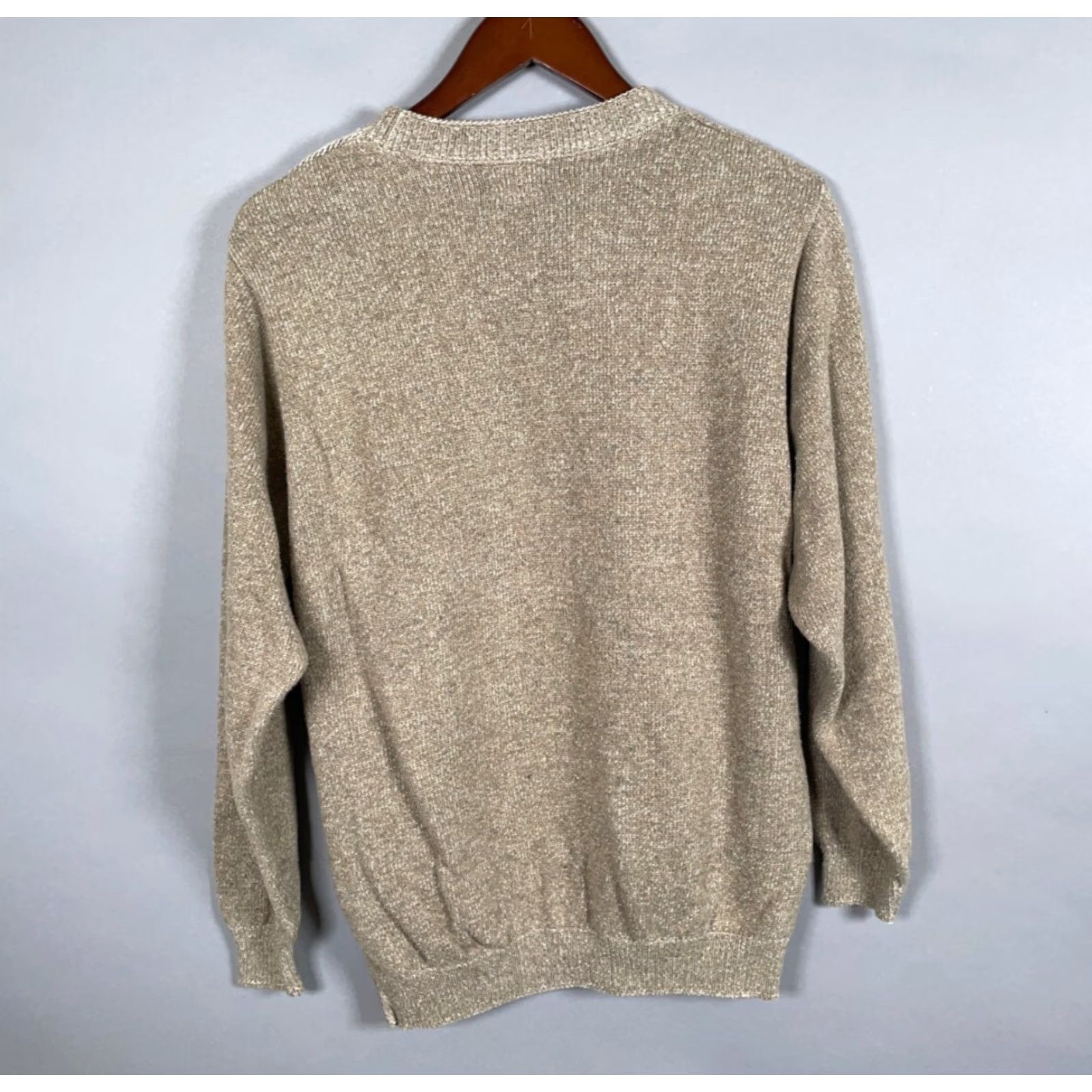 Haggar VINTAGE Haggar Tour Golf Sweater Adult Medium Beige Crewneck Geometric 90s Golf Preppy Mens Regular Pullover Sweater Size US M / EU 48-50 / 2 - 2 Thumbnail