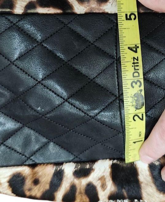 Jimmy Choo Jimmy Choo Animal Print Hobo Bag Fur & Leather Designer Size ONE SIZE - 18 Thumbnail
