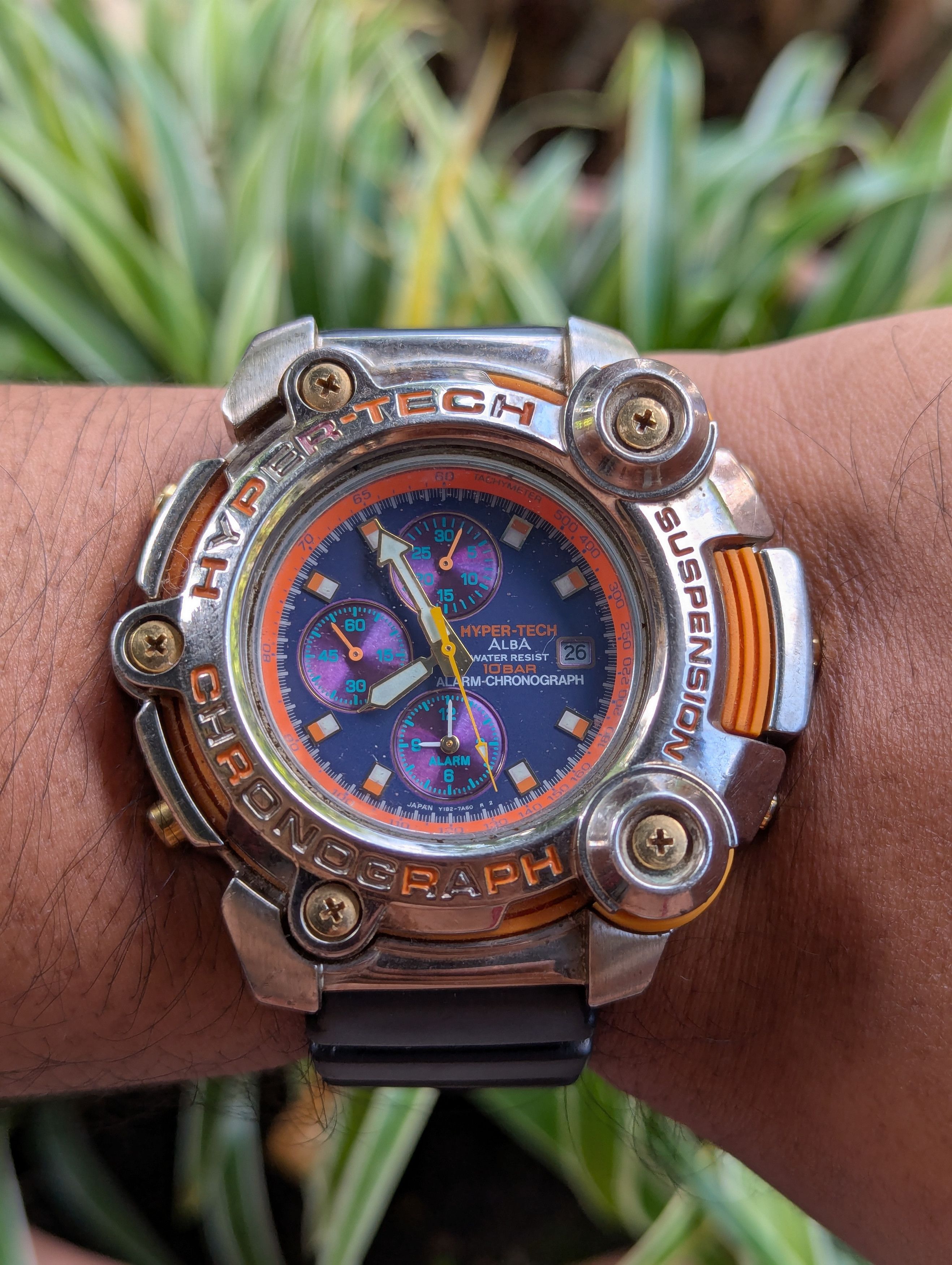 美品　ALBA HYPERTECH CHRONOGRAPH ALBA × Jewelry × Seiko SEIKO ALBA HYPERTECH CHRONOGRAPH MADE