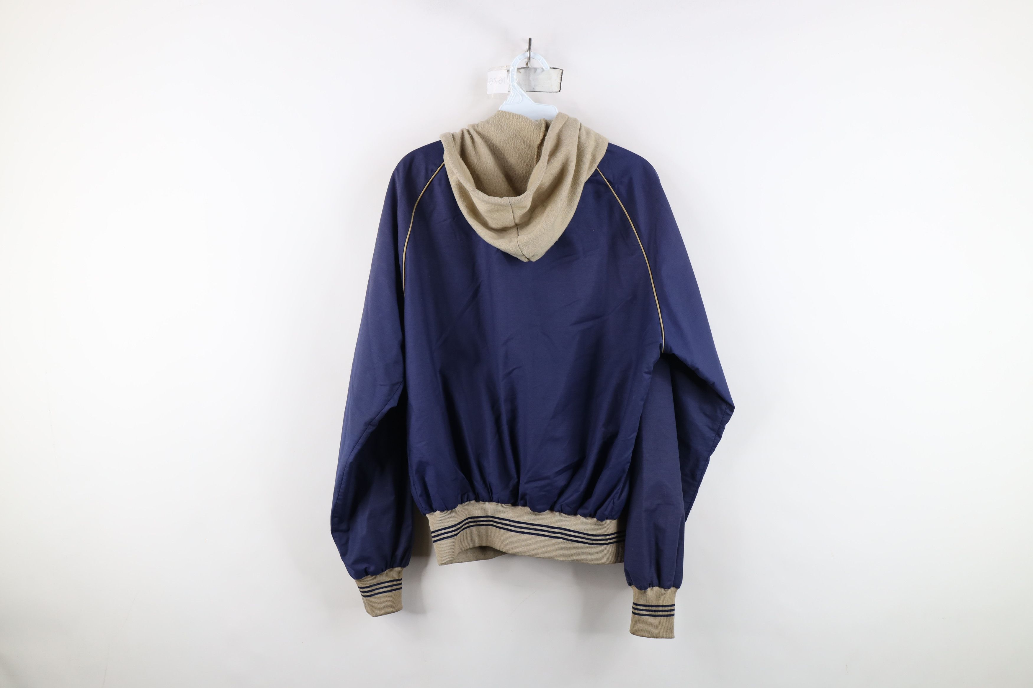 Vintage Vintage 70s Streetwear Hood Hooded Bomber Jacket Blue USA Size US M / EU 48-50 / 2 - 14 Thumbnail