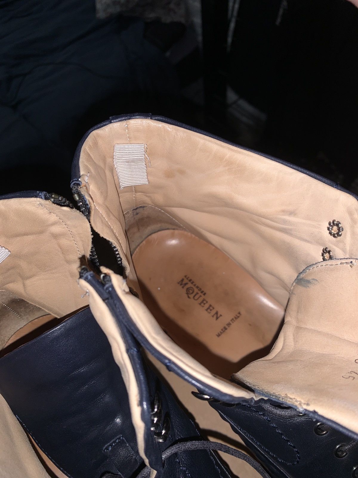 Alexander McQueen Alexander McQueen Harako Leather High-Top Sneakers Size US 12 / EU 45 - 8 Thumbnail