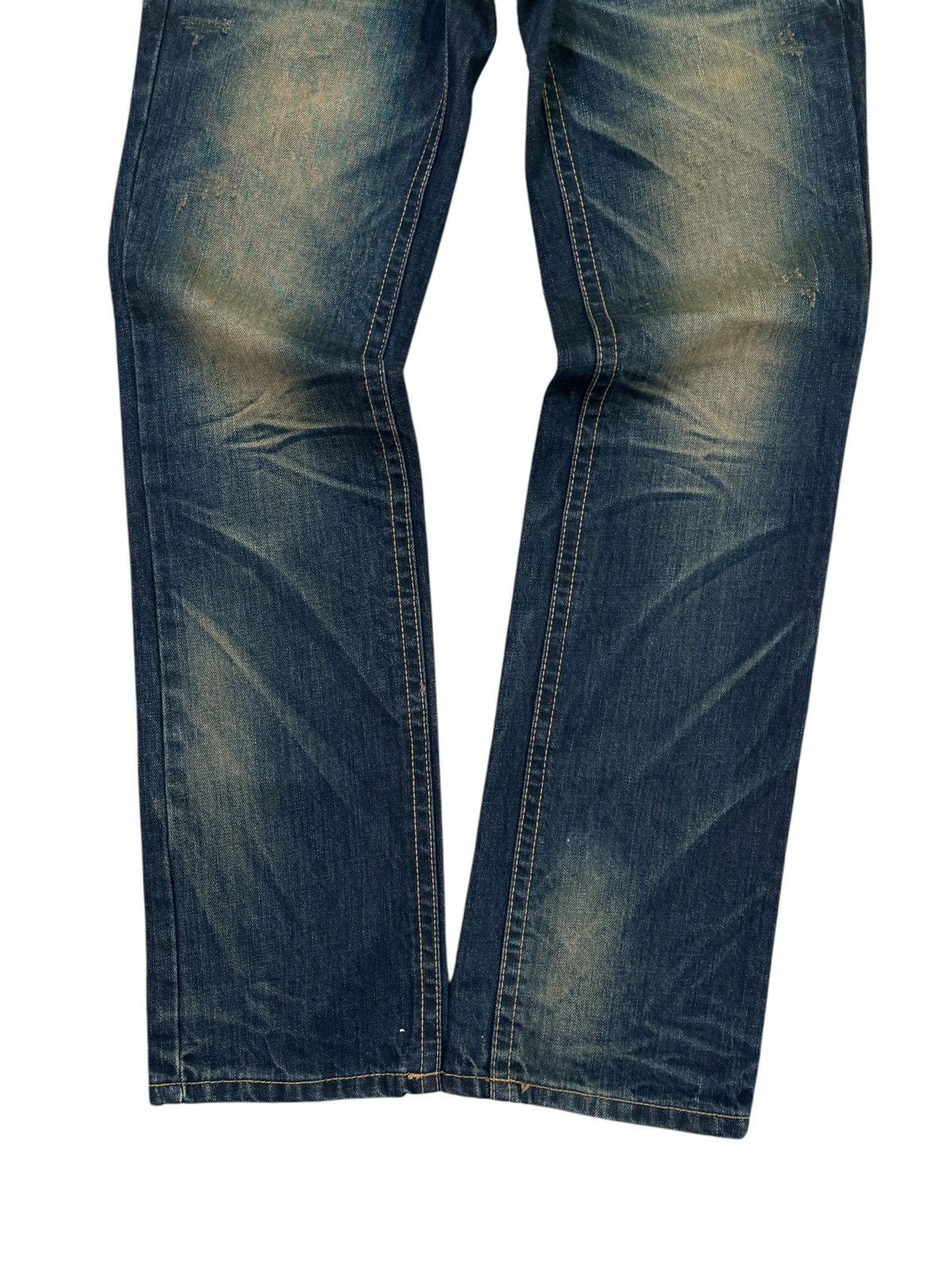 Hysteric Glamour Yoshitomo Nara Lolita Washed Claw Mark Embroidery Bear Size US 29 - 6 Thumbnail