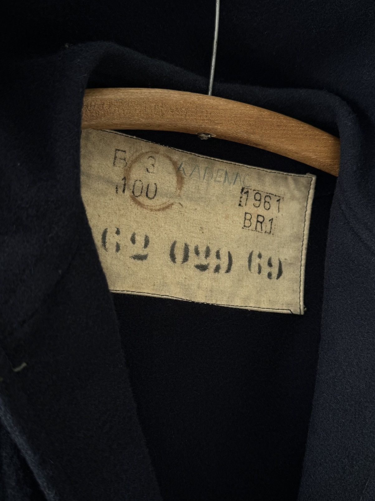 Naval Clothing Factory × Vintage 1961 Dated French Navy Wool Sailor Smock Size US S / EU 44-46 / 1 - 4 Thumbnail
