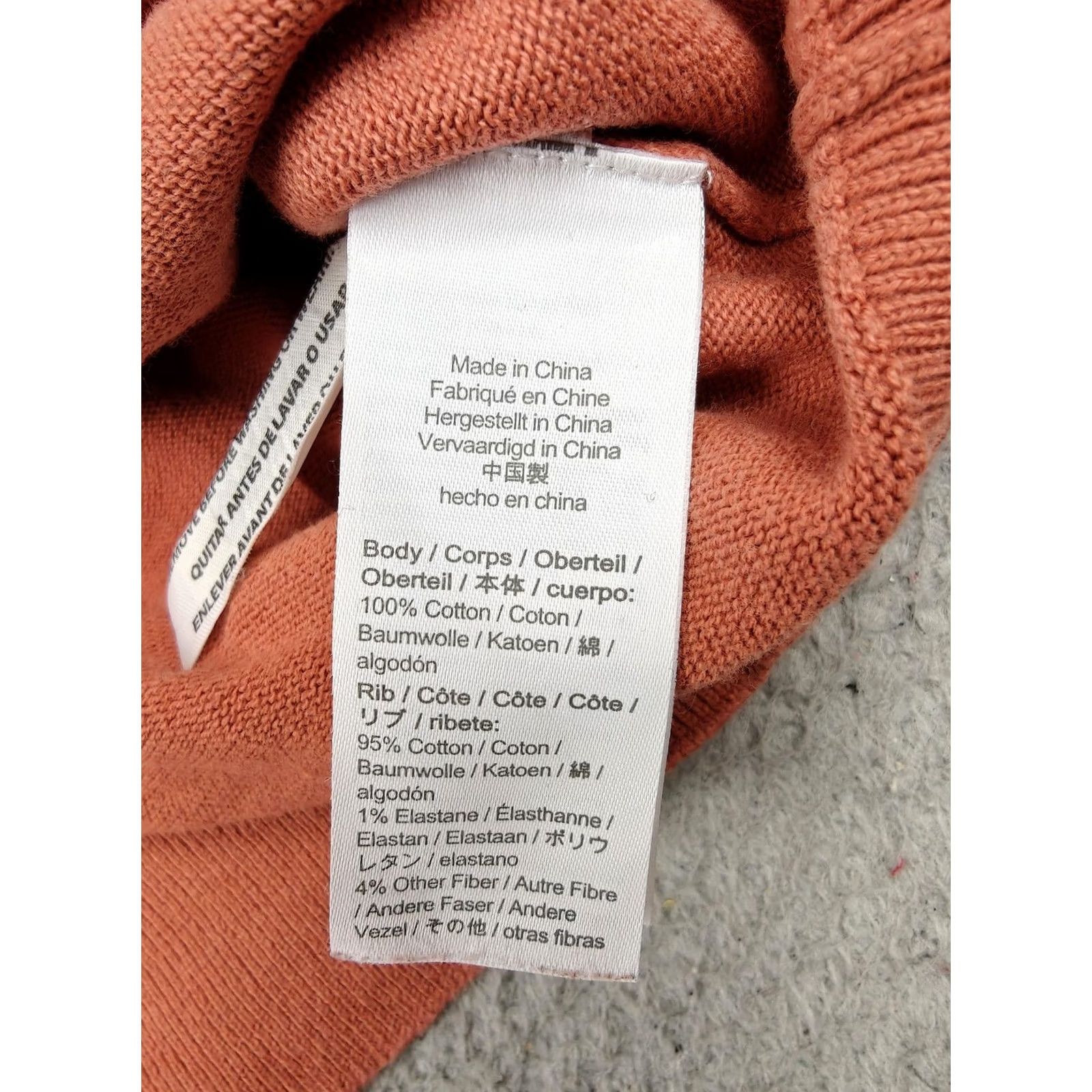 J.Crew J.CREW Sweater Womens M Orange Collared Short Sleeve Cotton Knit Pullover Size M / US 6-8 / IT 42-44 - 3 Thumbnail