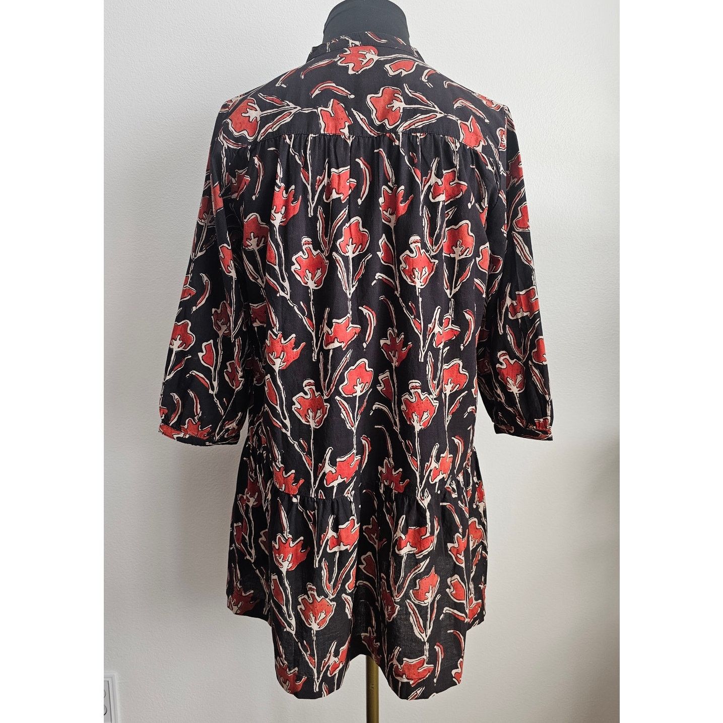 Other THE SHIRT ROCHELLE BEHRENS Floral Drop Waist Mini Dress XS Size XS / US 0-2 / IT 36-38 - 3 Thumbnail
