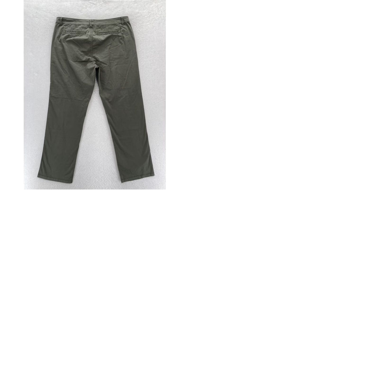 J.Crew J.Crew Chino Pants Women's 32P Petite Green Stretch Fabric Straight High Rise Pants Size 24" / US 00 / IT 34 - 9 Thumbnail