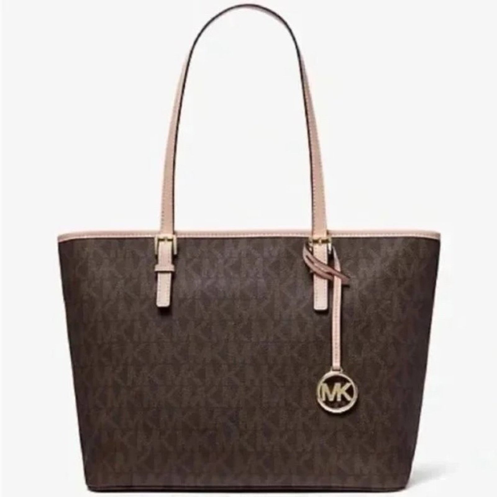 Michael Kors MICHAEL KORS Monogram Medium Jet Set Zip Top Tote Authentic Size ONE SIZE - 1 Thumbnail