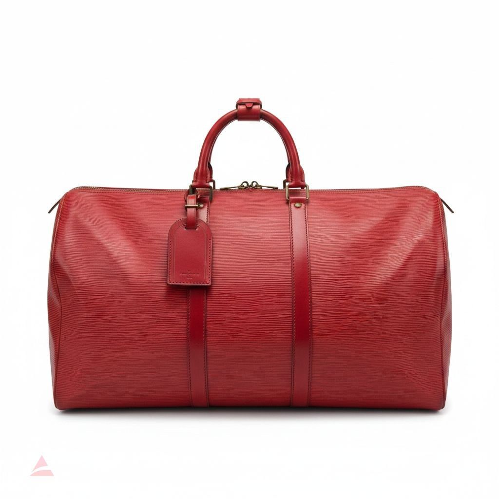 Louis Vuitton Louis Vuitton - Red Epi Keepall 50 Boston Bag Preloved Size ONE SIZE - 1 Thumbnail