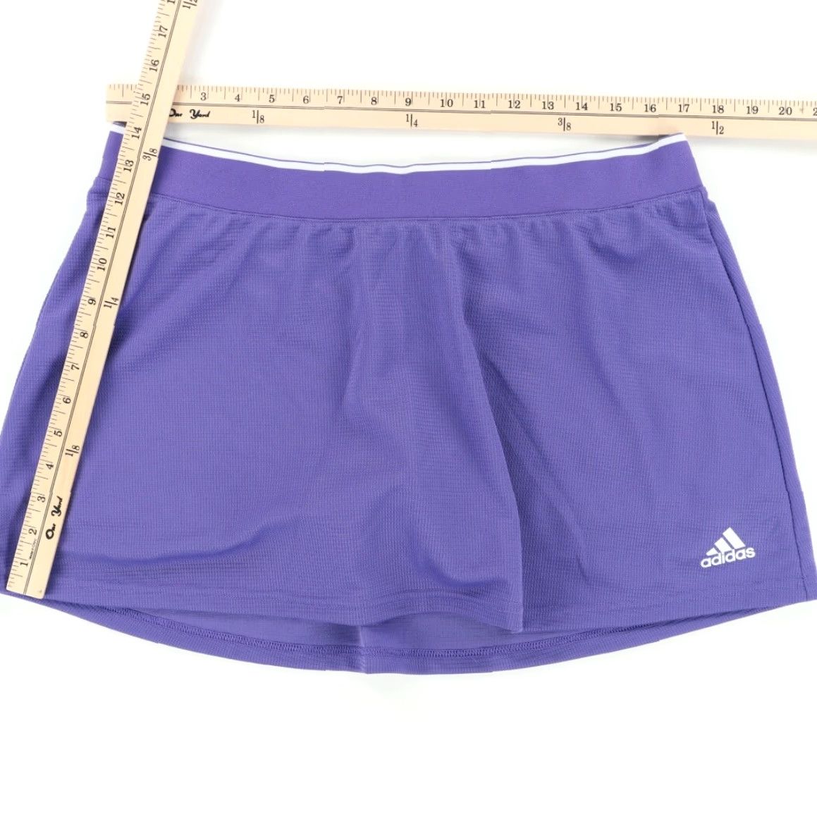 Adidas Adidas Aeroready Club Tennis Skirt Purple Women's XL Polyester Knit Size 40" / US 18 - 3 Thumbnail