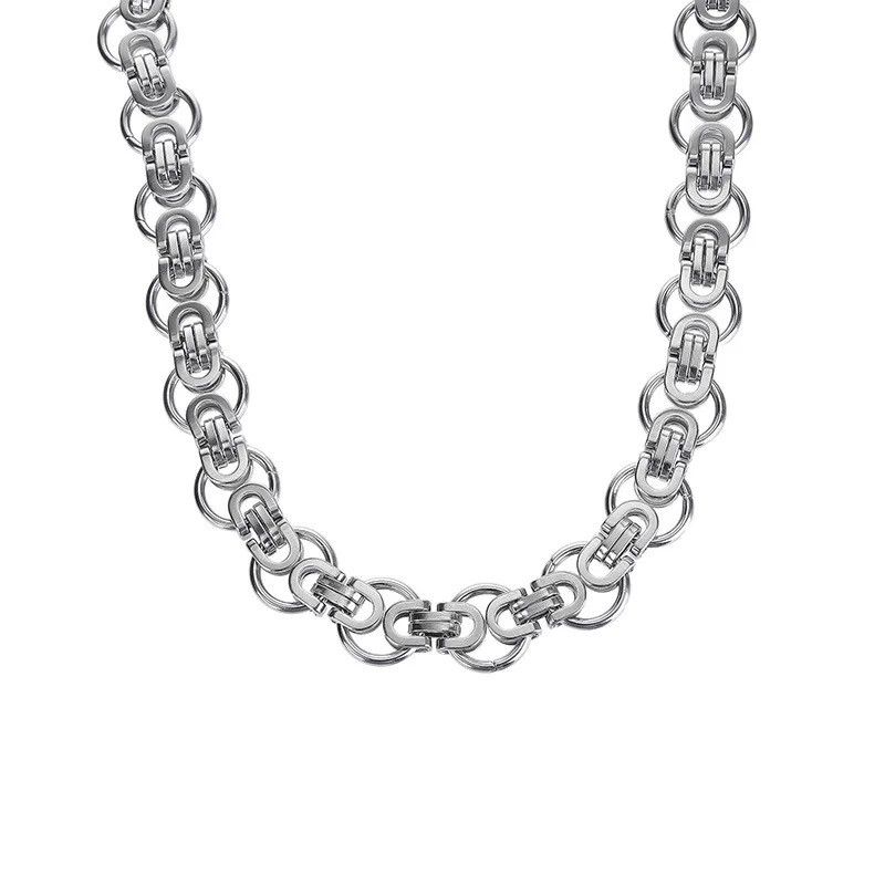 Vintage Vintage 50CM Silver Choker Necklace Size ONE SIZE - 3 Thumbnail