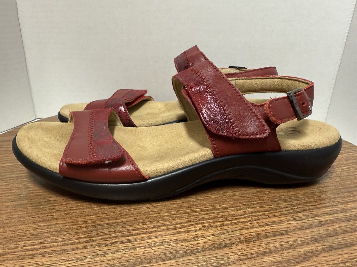 SAS SAS Nudu Heel Strap Sandal Ruby Cabernet Size 8 N (narrow) Size US 8 / IT 38 - 2 Thumbnail