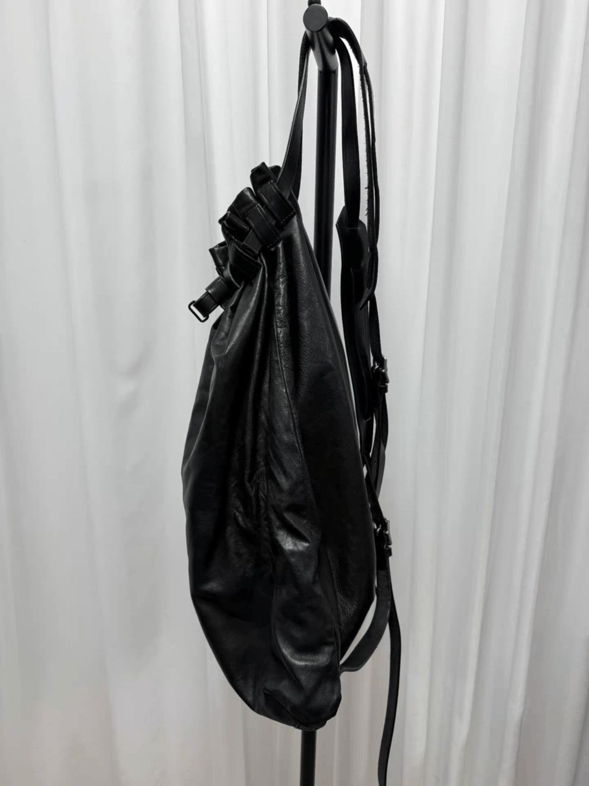 Yohji Yamamoto Yohji Yamamoto Pour Homme Horse Leather Backpack-2507 Size ONE SIZE - 7 Thumbnail