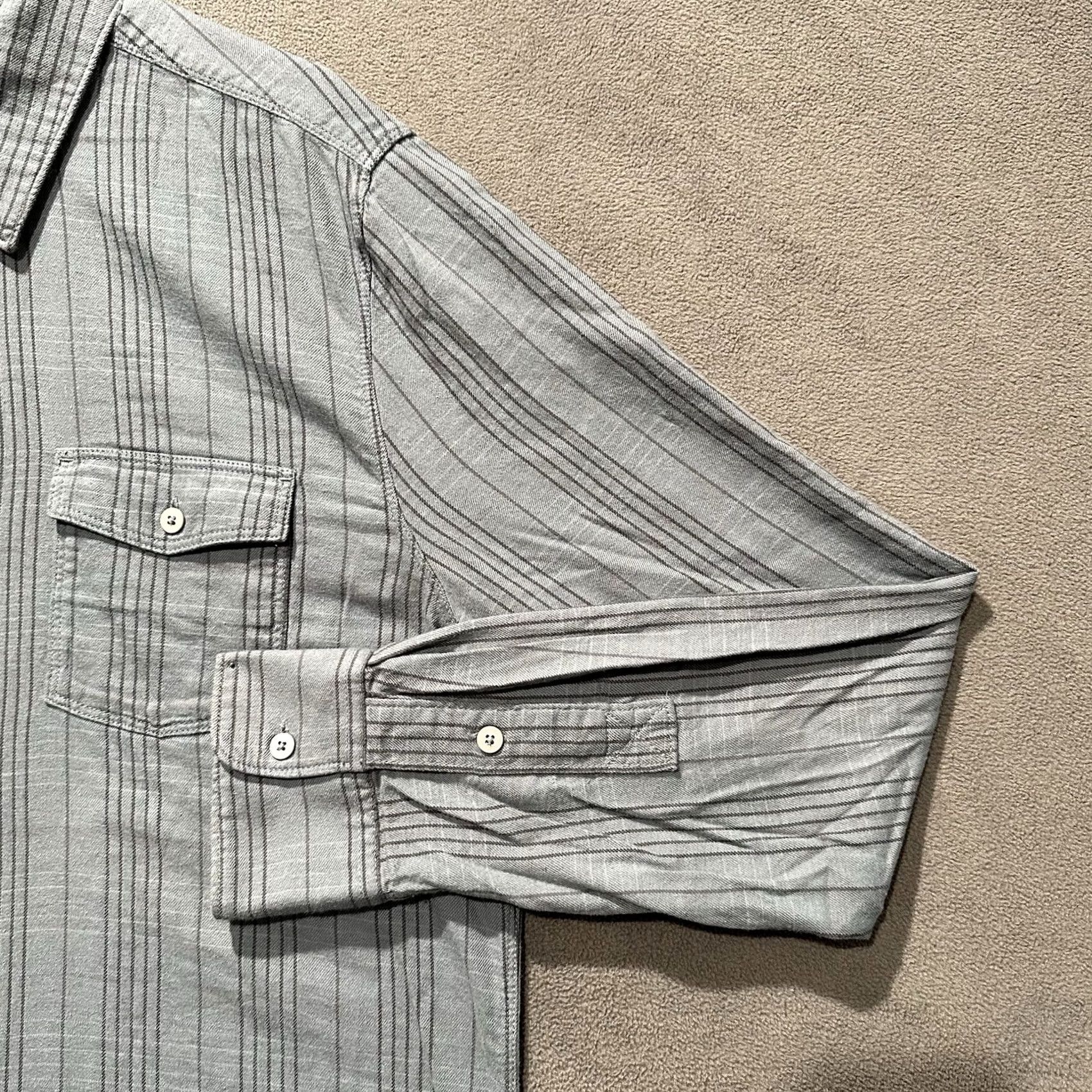 Paige Paige Everett Flannel Shirt Mens Large Blue River Mist Plaid Soft Button Up EUC Size US L / EU 52-54 / 3 - 7 Thumbnail