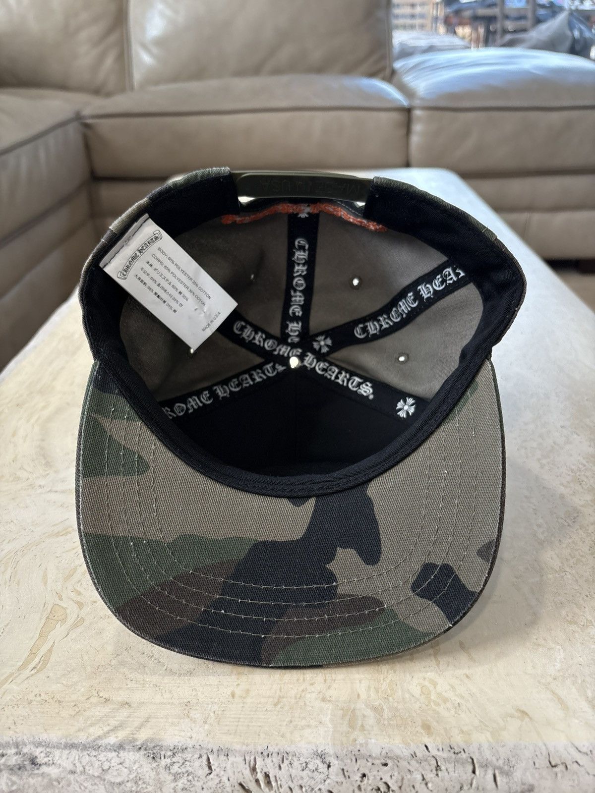 Chrome Hearts Chrome Hearts Camo CH Baseball Hat Size ONE SIZE - 5 Thumbnail