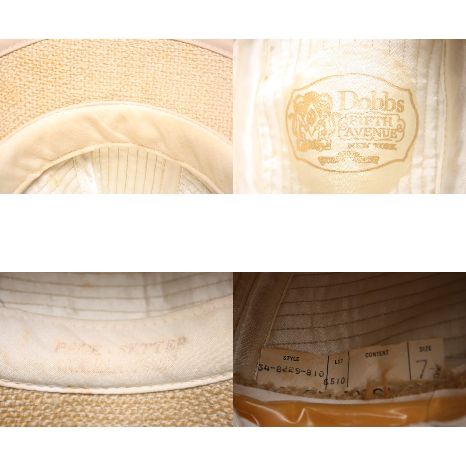 Vintage Vintage Dobbs Bucket Hat Men Tan Straw Twine Band 7 1/8 6 7/8-7 Tweed Dobb Fifth Avenue Pace-Setter Collection Size ONE SIZE - 8 Thumbnail