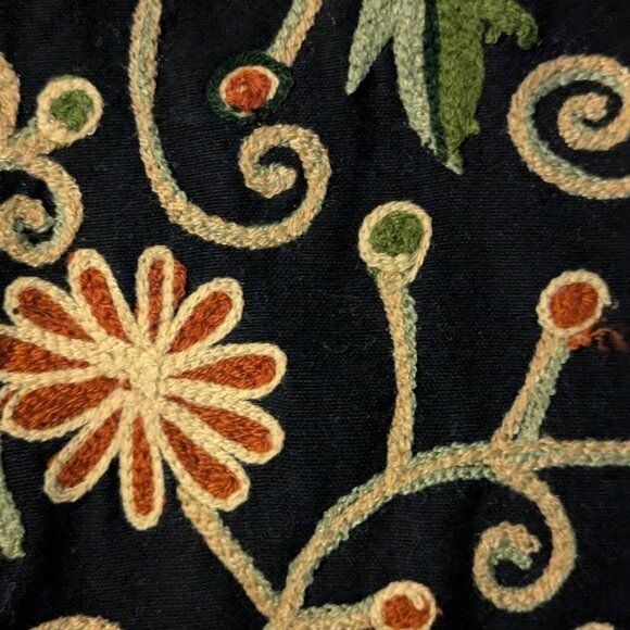 Orvis ORVIS Vintage 90s Cotton Loopstitch Floral Embroidered Butto Size L / US 10 / IT 46 - 4 Thumbnail
