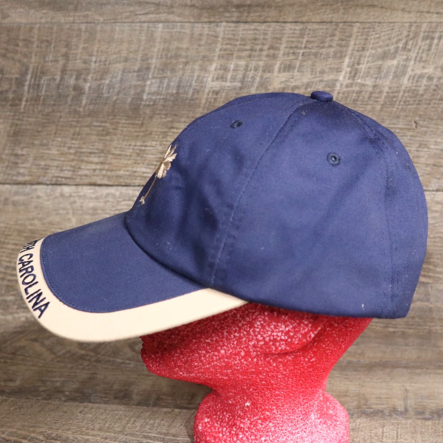 Vintage Trade Winds Hat Ball Cap Unisex Adults Adjustable Pink Adult Size Embroidered Blue South Carolina SC Palmetto Crescent Size ONE SIZE - 6 Thumbnail
