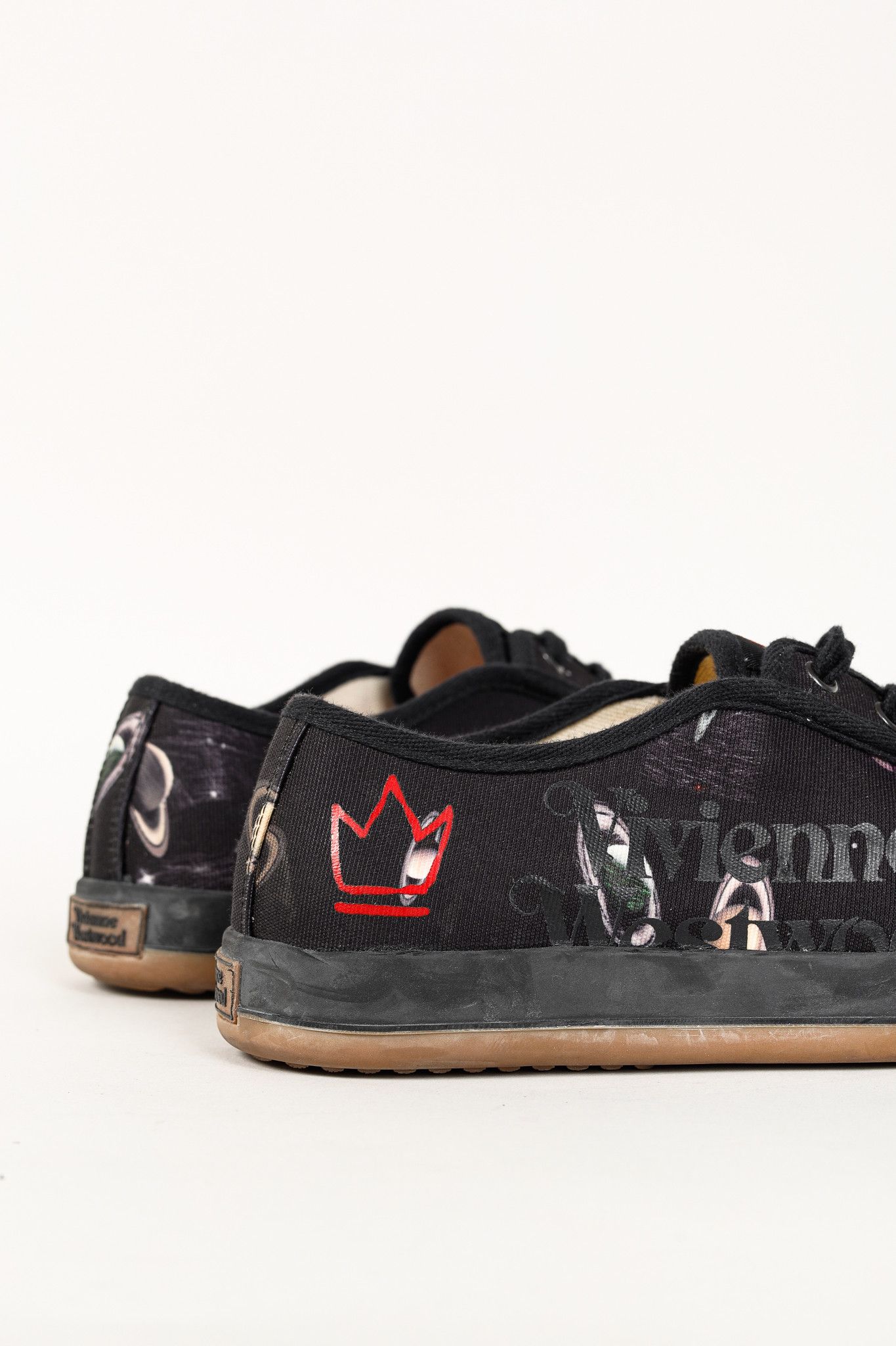 Vivienne Westwood Vivienne Westwood Black Canvas Jupiter Animal Toe Trainers Size US 8.5 / EU 41-42 - 10 Thumbnail
