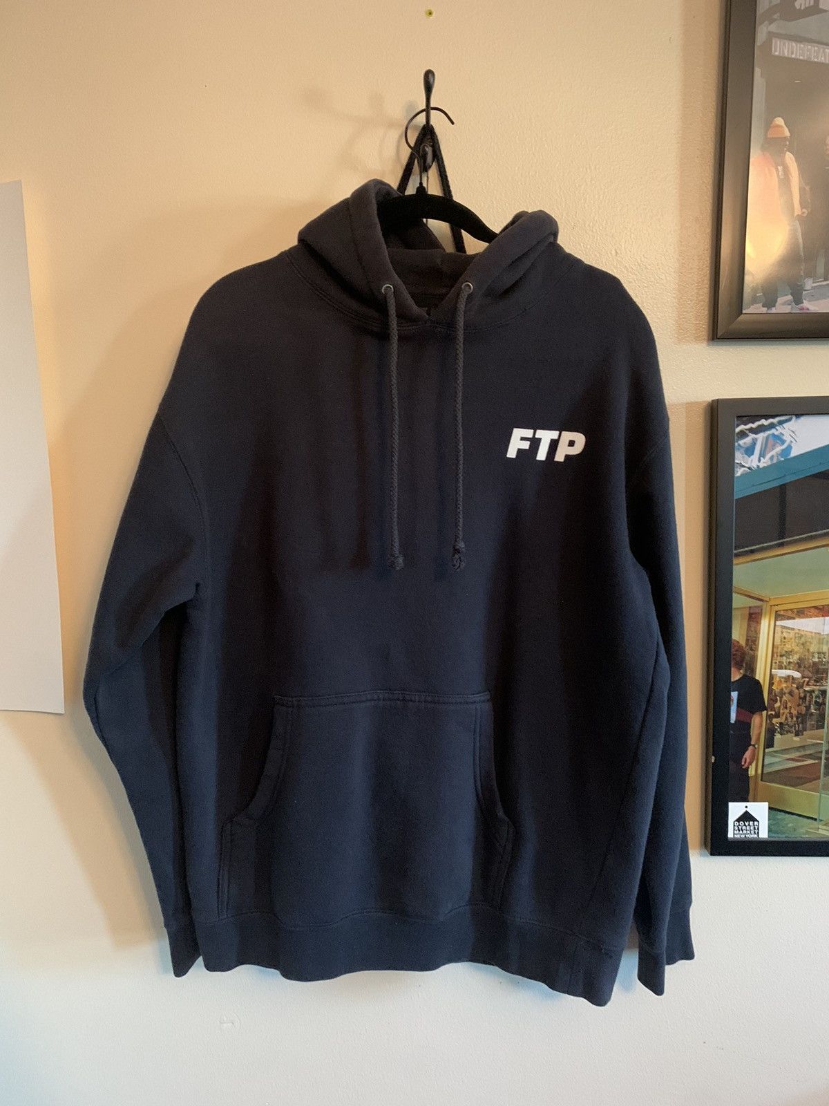 FUCT LARGE Zip Up Limited drop AR-15 guns pattern denim navy authentic jacket FTP SUPREME