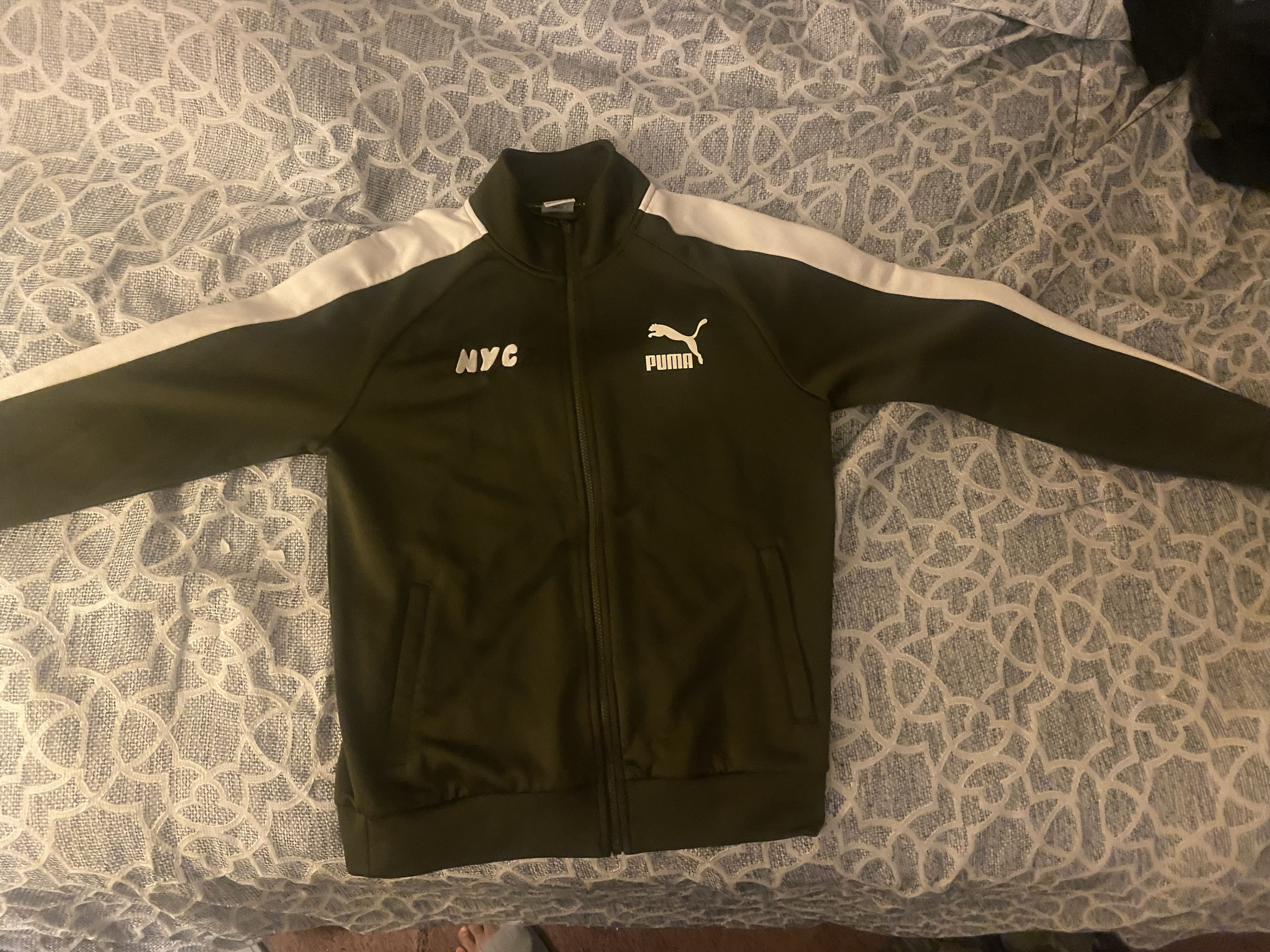Puma PUMA NYC Track Jacket – Olive Green Size US M / EU 48-50 / 2 - 4 Thumbnail