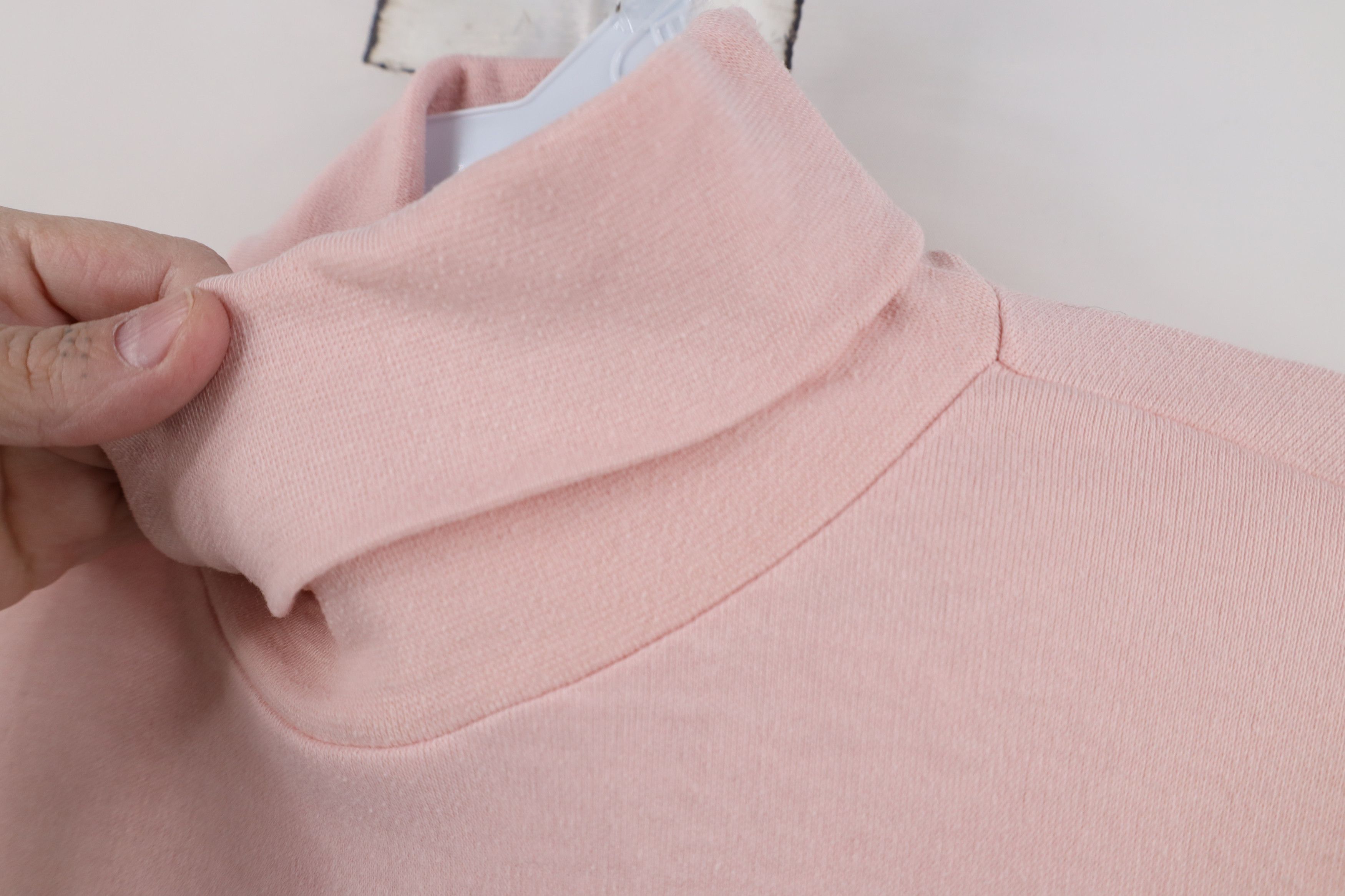 Vintage Vintage 90s Streetwear Long Sleeve Turtleneck T-Shirt Pink Size L / US 10 / IT 46 - 7 Thumbnail