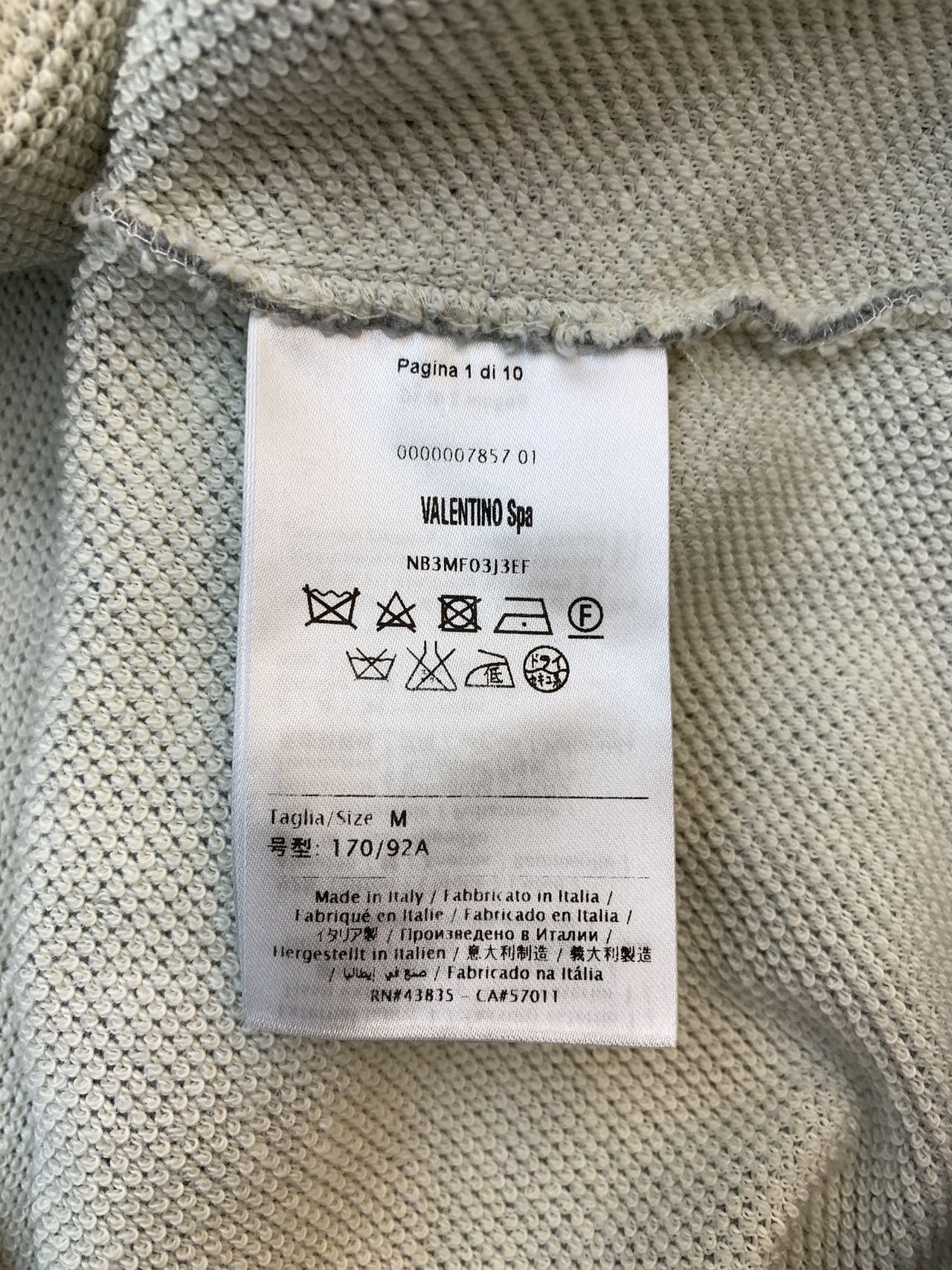 Valentino Valentino Pendant Printed Logo Long Sleeve Sweatshirt K26WX Size M / US 6-8 / IT 42-44 - 7 Thumbnail