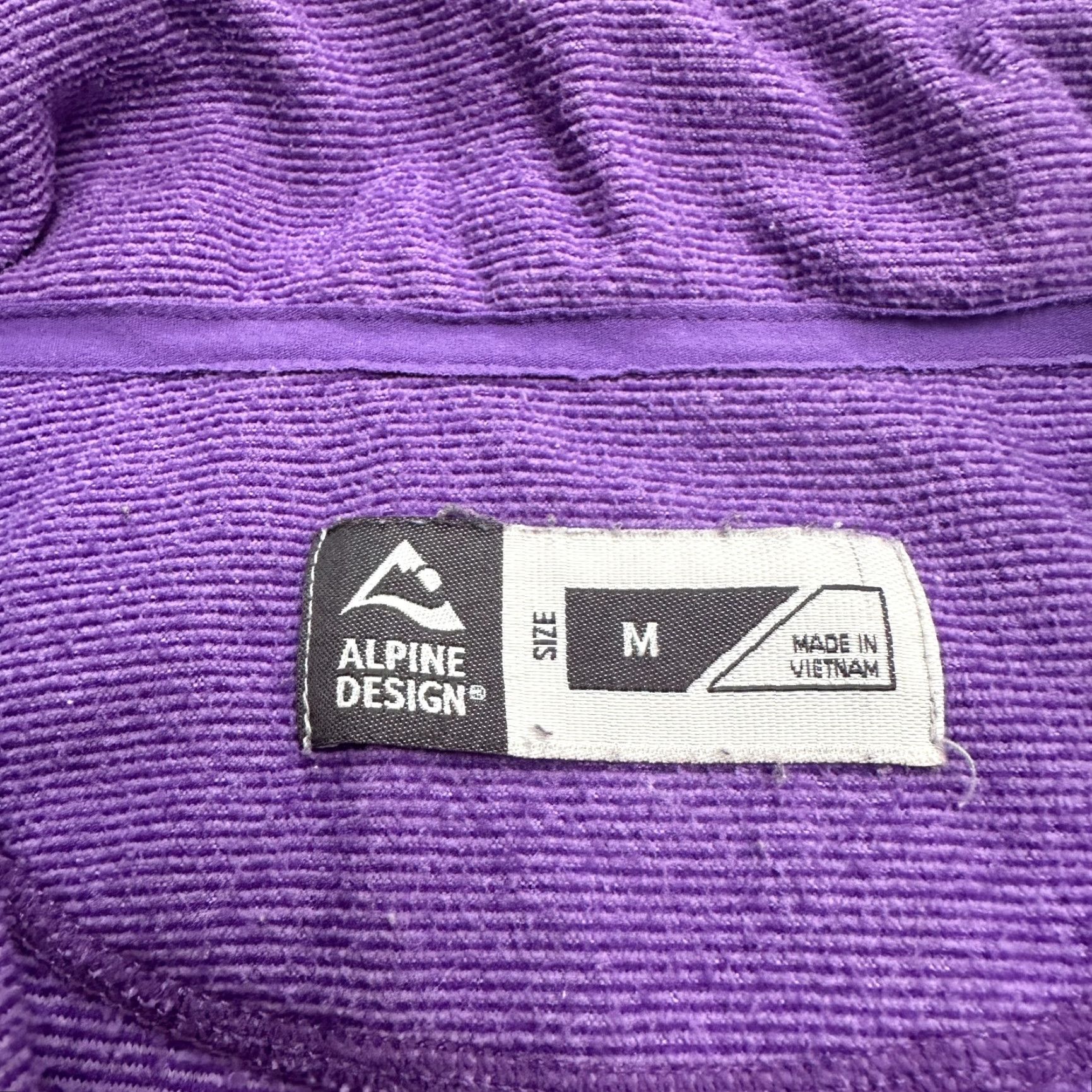Vintage Alpine Design Active Jacket Womens Medium Purple 1/4 Zip Lightweight Long Sleeve Size M / US 6-8 / IT 42-44 - 5 Thumbnail