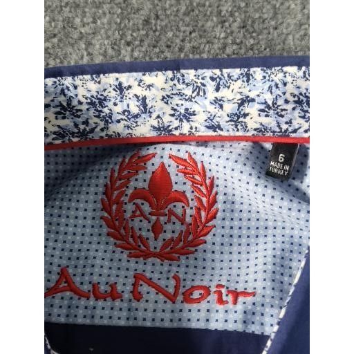 Au Noir Au Noir Button Up Shirt Men Sz L Blue Made In Italy Designer Size US L / EU 52-54 / 3 - 8 Thumbnail