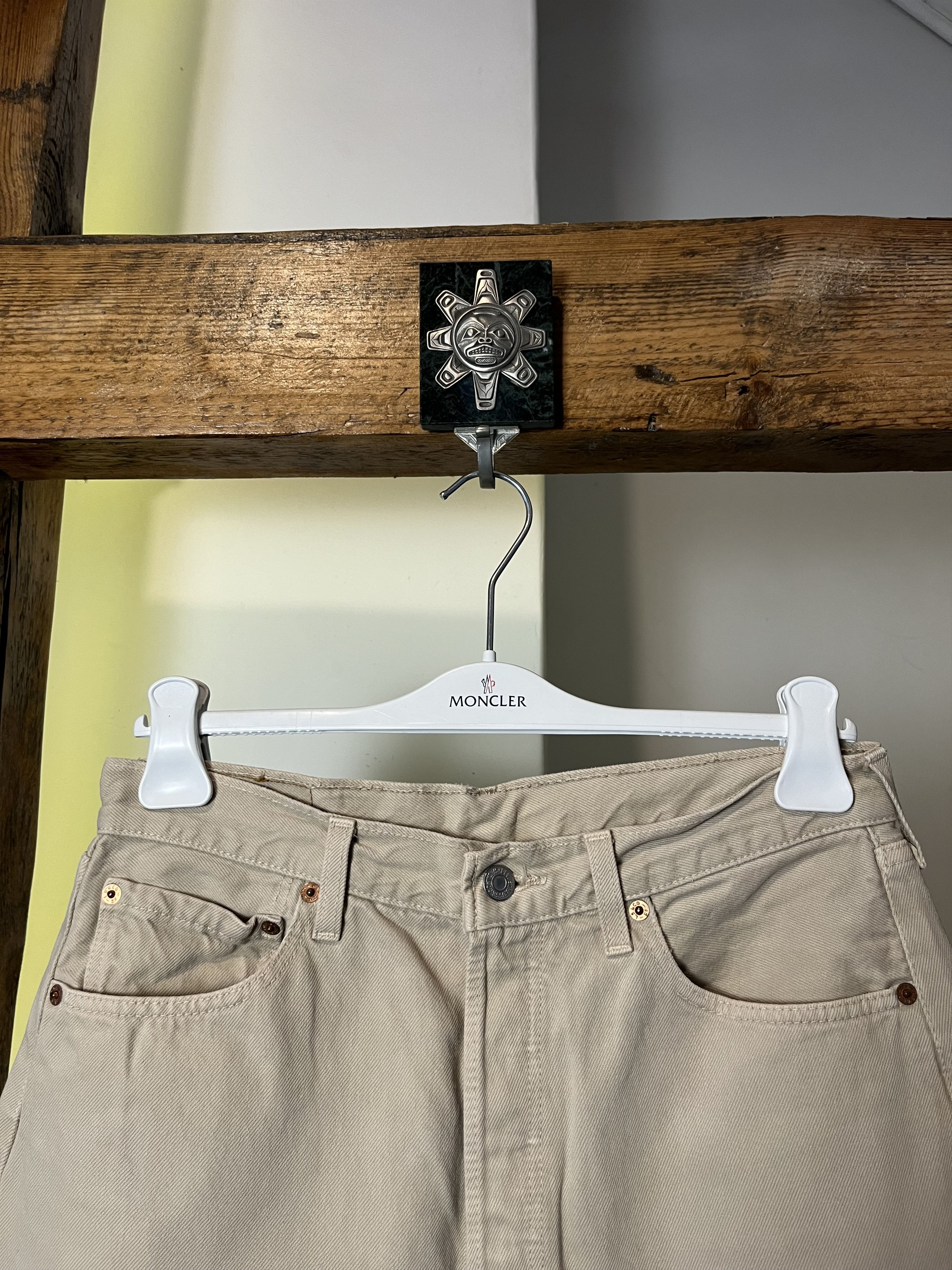 Levi's × Levi's Vintage Clothing × Vintage 1999 Vintage Levis 501 Beige W33 L32 Size US 33 - 3 Thumbnail