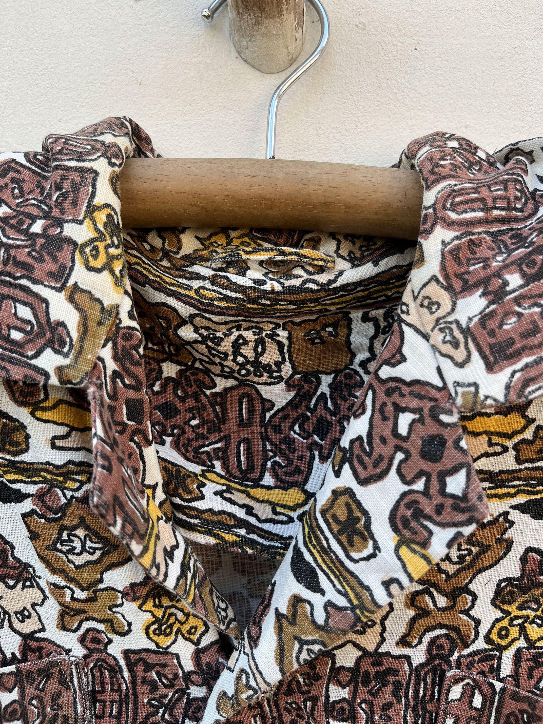 Sci-Fi Fantasy Vintage Open Collared Hawaii Shirt Short Sleeve Size US L / EU 52-54 / 3 - 3 Thumbnail