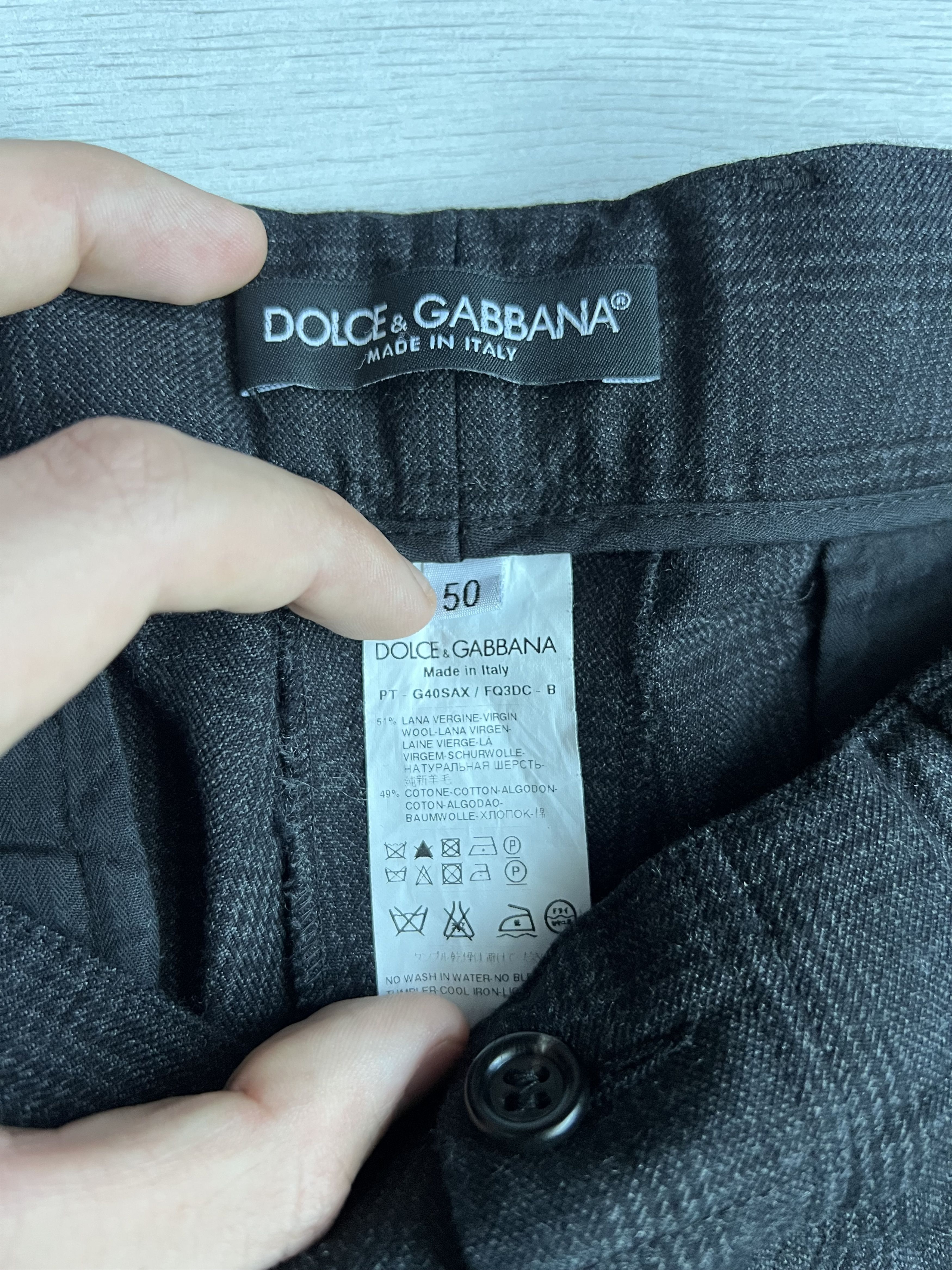 Dolce & Gabbana Dolce & Gabbana D&G men’s trousers pants dark gray size 50 Size US 34 / EU 50 - 4 Thumbnail