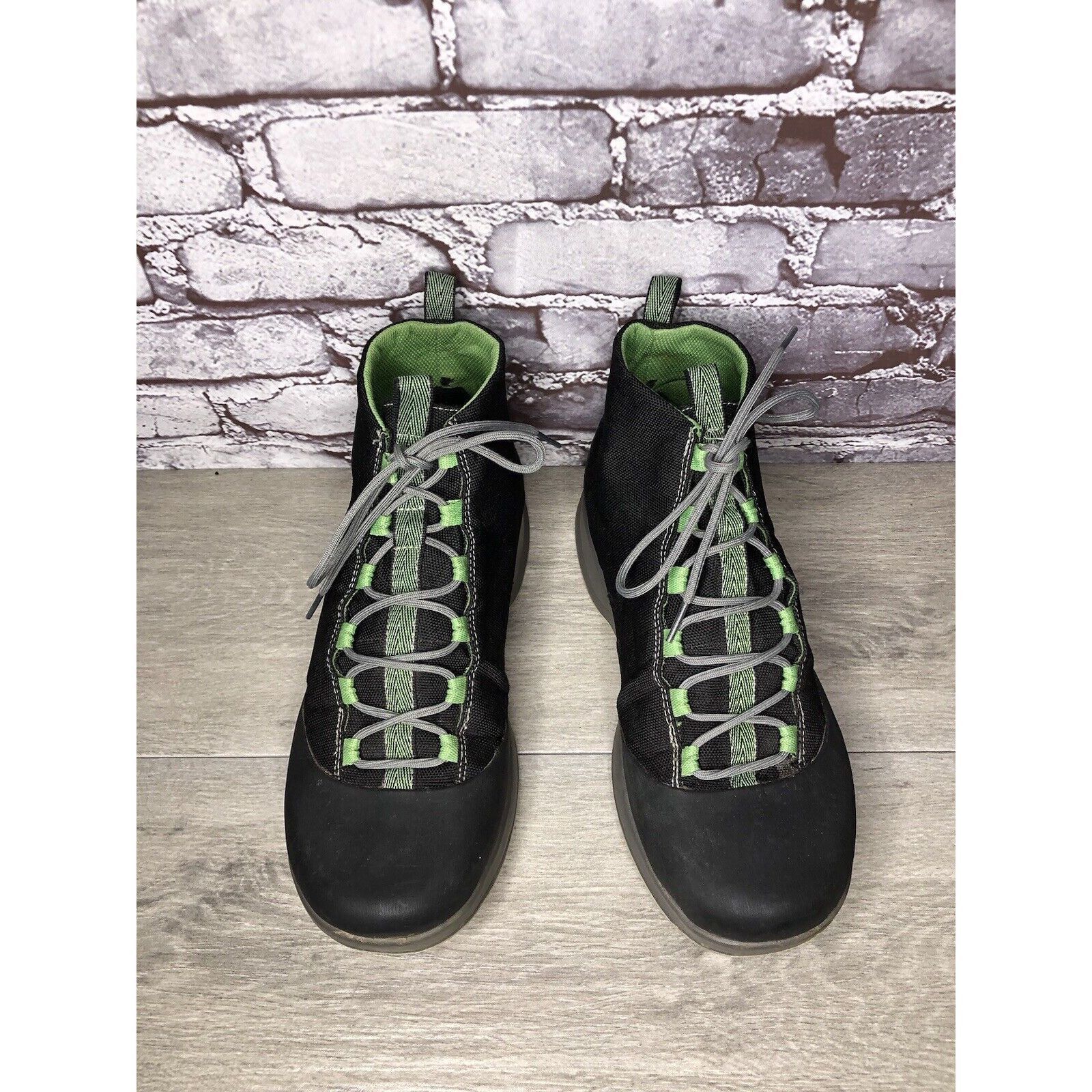 Chaco Chaco Tedinho Bulloo Black Canvas Green Lace Up Hiking Boots Size US 11 / EU 44 - 19 Thumbnail