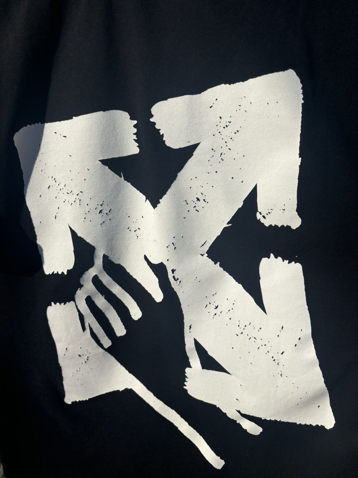 Off-White Offwhite hands over arrows tee black/white Size US S / EU 44-46 / 1 - 4 Thumbnail