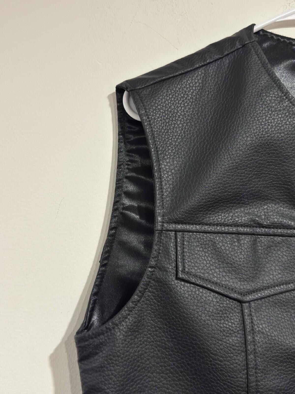 Other Sons Of Anarchy Black Leather Vest with Reaper Patch Size US S / EU 44-46 / 1 - 6 Thumbnail
